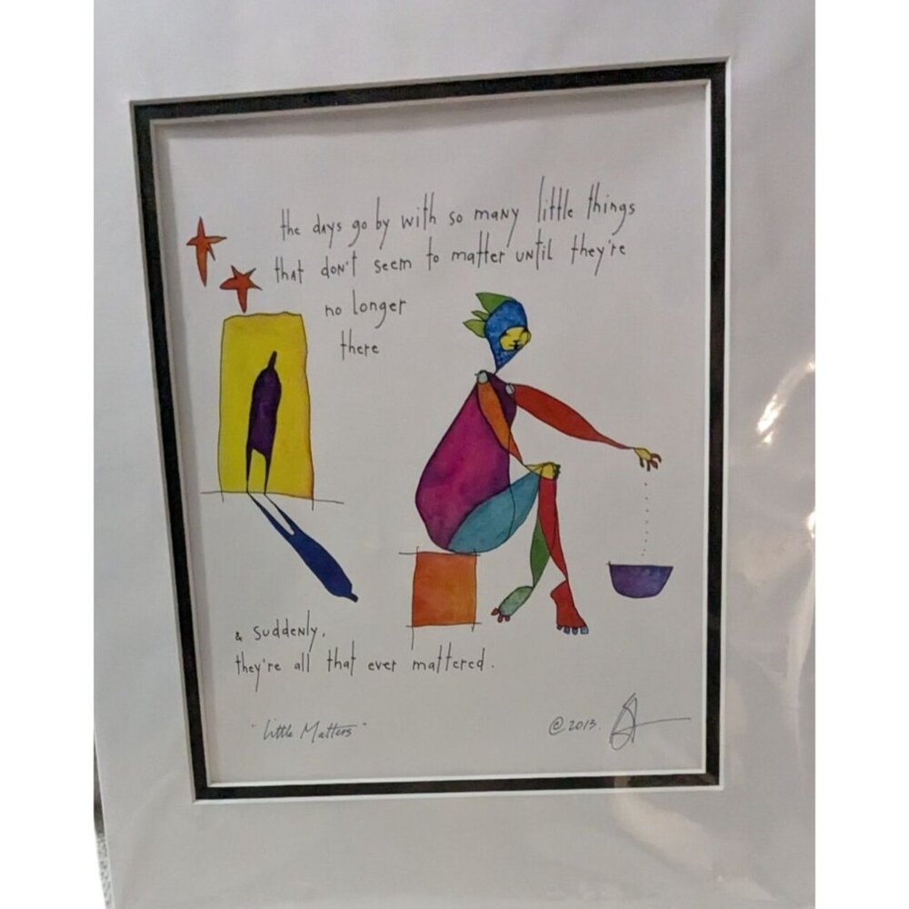 Brian Andreas "Little Matters" Framed Print  11" x 14" - Picture 7 of 13